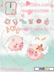 Скачать тему piggy cute lovely