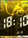 Download mobile theme Clock Big Gold