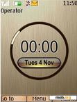 Download mobile theme brown clock