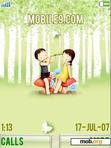 Download mobile theme lovely couple
