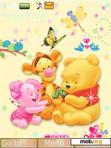 Download mobile theme pooh animated