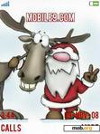 Download mobile theme Santa is coming