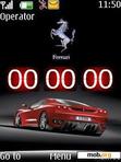 Download mobile theme Ferrari Clock