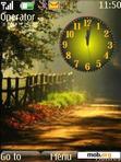 Download mobile theme Autumn Clock