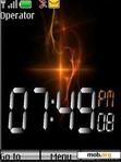 Download mobile theme Silver Abstract clock