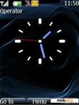 Скачать тему Blue Velver Clock