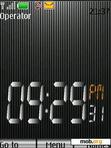 Download mobile theme Silver clock