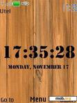 Download mobile theme Wood Clock