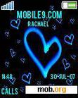Download mobile theme Blue heart