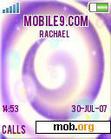 Download mobile theme Purple swirl
