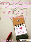 Download mobile theme love celender