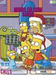 Download mobile theme Xmas Simpsons