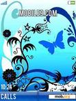 Download mobile theme [Hm] Blue butterfly