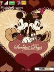 Download mobile theme Mickey in love