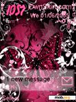 Download mobile theme pink butterfly