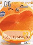 Download mobile theme orange smile *sunkist*