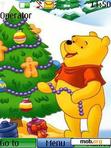 Download mobile theme Pooh Xmas