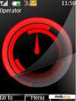 Download mobile theme Swf Red Black Animated Clock