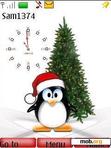 Download mobile theme Swf Tux Xmas