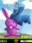 Download mobile theme Crazy Bunnies