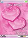 Download mobile theme Pink Hearts