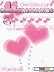 Download mobile theme heart pinky