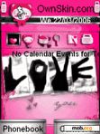 Download mobile theme love sign