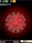 Download mobile theme SWF Simply Red Clock