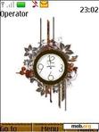 Скачать тему SWF Floral Abstract Clock