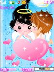 Download mobile theme Animated Love Kiss