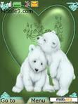 Download mobile theme Cute bear love