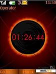 Download mobile theme Fire Glow Clock