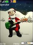 Download mobile theme Animated Santa Rocks