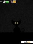 Download mobile theme Black cat - animation