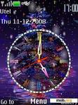 Download mobile theme Clock New Year v.5