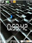 Download mobile theme black clock