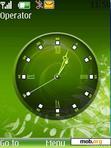 Download mobile theme Swf Green Clock