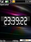 Download mobile theme digital clock