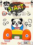 Download mobile theme panda animated