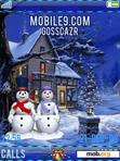 Download mobile theme snowman love