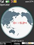 Download mobile theme Swf Globe Clock