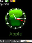 Скачать тему Animated SWF Apple colors Clock