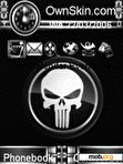 Download mobile theme animated-black punisher