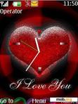 Download mobile theme swf love you clock