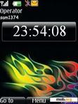 Download mobile theme Swf Flame Colours