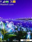 Download mobile theme Blue Flower