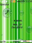 Download mobile theme Swf Green Bubbles