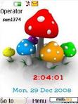 Download mobile theme Swf Mushroom Clock