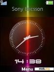 Download mobile theme Xperia Sony Clock SWF FL1.1