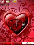 Download mobile theme Animated Heart Clock